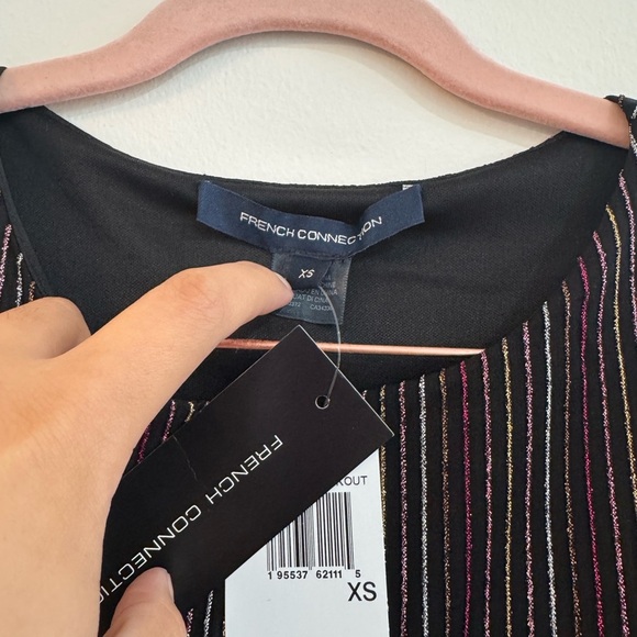 French connection. Elegant Black Striped Dress 👗
* New with tags 🏷️ - Picture 7 of 10